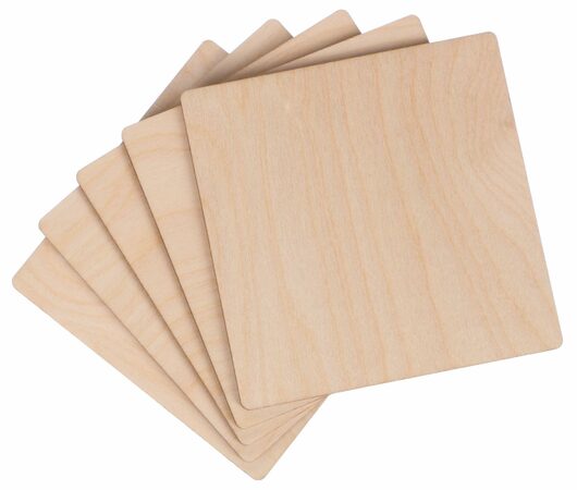Deska Sixtol dřevěná  CREATIVE WOOD SET 5, 10 x 10 x 0,4cm
