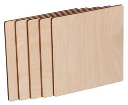 Deska Sixtol dřevěná  CREATIVE WOOD SET 5, 10 x 10 x 0,4cm