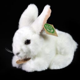 Rappa Plyšový králík bílý 18 cm ECO-FRIENDLY