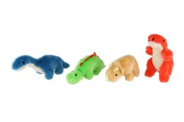 Zvířátko dinosaurus plyš 12-16cm 4 druhy 12ks v boxu 3m+