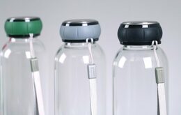 BERGNER Lahev skleněná přenosná s poutkem 550 ml BG-20120-BK