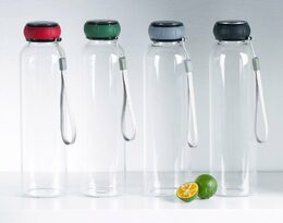 BERGNER Lahev skleněná přenosná s poutkem 550 ml BG-20120-BK
