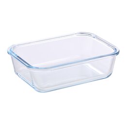 BERGNER Dóza na potraviny skleněná se zaklapovacím víkem 1,5l BG-25026-RD