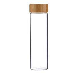 BERGNER Lahev skleněná přenosná s bambusovým víkem 600 ml BG-20136-MM