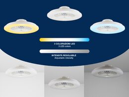 Beper P206VEN640 stropní ventilátor 50cm s LED světlem 3200lm
