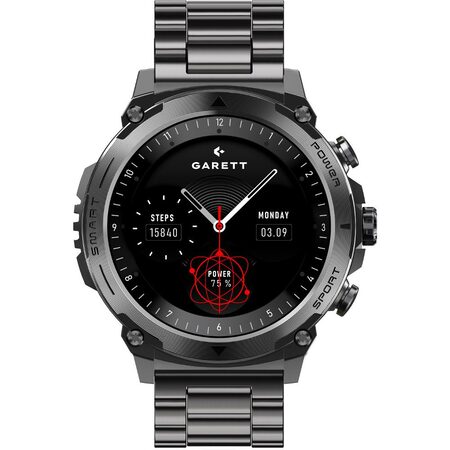 Smartwatch Atom Black Steel GARETT