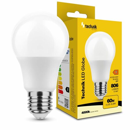 Technik E27 8,8W A60 LED studená 4000K