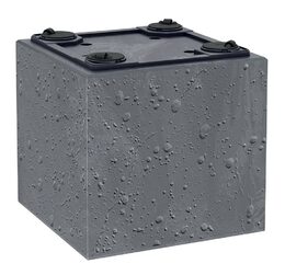 Květináč Prosperplast SIERRA CASE beton effect 77 cm černý beton