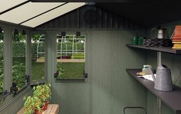 Zahradní domek Keter Potting Shed 2v1 zelený, s podlahou
