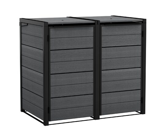 Zahradní box Keter Hide Away na popelnice 240 l šedý