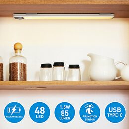 GRUNDIG LED světlo nabíjecí se senzorem pohybu 30 cm ED-223502