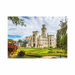 Puzzle Zámek Hluboká, ČR 47x33cm 500 dílků v krabici 33,5x23x3,5cm