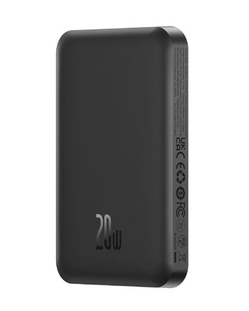 Power banka Baseus Mini s bezdrátovým nabíjením 5000 mAh 20W USB-C černá