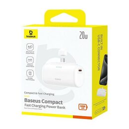Power banka Baseus Compact 5000mAh 20W USB-C bílá