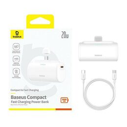 Power banka Baseus Compact 5000mAh 20W USB-C bílá