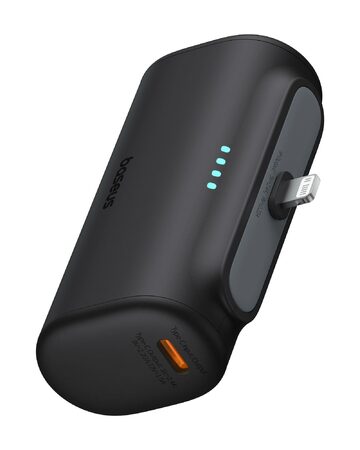 Power banka Baseus Compact 5000mAh 20W Lightning černá