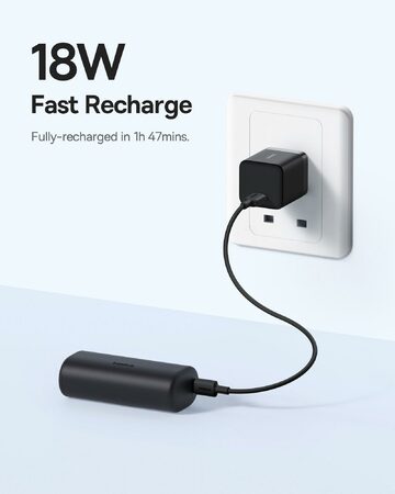 Power banka Baseus Compact 5000mAh 20W Lightning černá