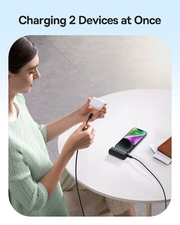 Power banka Baseus Compact 5000mAh 20W Lightning černá