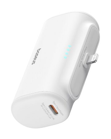 Power banka Baseus Compact 5000mAh 20W Lightning bílá
