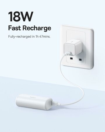 Power banka Baseus Compact 5000mAh 20W Lightning bílá