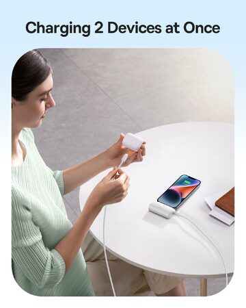 Power banka Baseus Compact 5000mAh 20W Lightning bílá