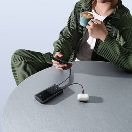 Powerbanka Baseus Bipow 2 10000mAh 20W s kabelem USB-C černá