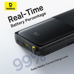 Powerbanka Baseus Bipow 2 10000mAh 20W s kabelem USB-C černá