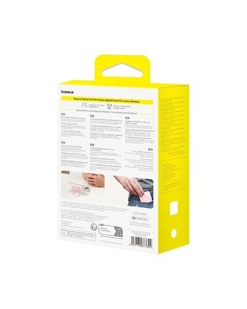 Bezdrátová powerbanka Baseus PicoGo Qi2 5000mAh, 20W růžová