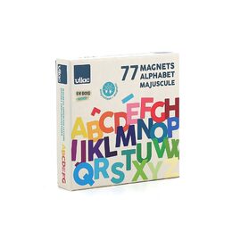 Vilac Dřevěná magnetická abeceda Velká písmena 77 ks