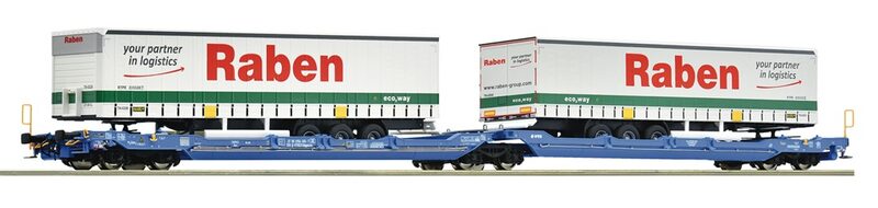Roco Dvojitý kloubový kontejnerový vagón T3000e VTG - 6600117