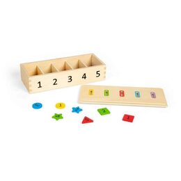 Bigjigs Toys Třídění barev, tvarů a čísel