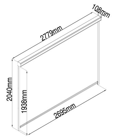 Příslušenství G21 boční markýza 2,8x2 m pro pergolu Austin