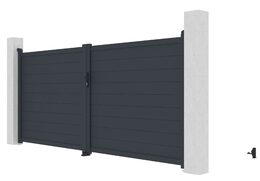 Brána G21 Orlando 350x158 cm dvoukřídlá, antracitová