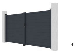 Brána G21 Orlando 350x173 cm dvoukřídlá, antracitová