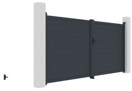 Brána G21 Orlando 350x173 cm dvoukřídlá, antracitová