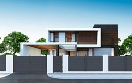 Brána G21 Orlando 350x173 cm dvoukřídlá, antracitová