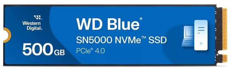 WD BLUE SSD NVMe 500GB WDS500G4B0E PCIe SN5000, Gen4,(R:5000, W:4000MB/s)