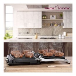 Gril ProfiCook, KG 1029 nerez, kontaktní, 2 000 W, rozkládací
