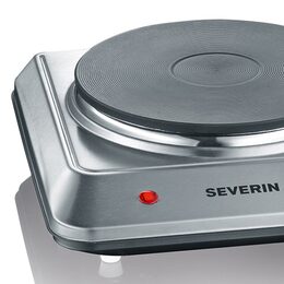Jednoplotýnka Severin, KP 1092, broušený nerez, termostat, kontrolka, 1 500 W