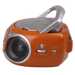 Přehrávač Trevi, CD 512/ORG, přenosný, CD, CDR/RW, FM, LED displej, 230 V/6xC,
barva oranžová