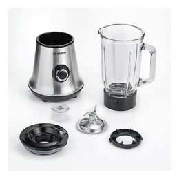 Stolní mixér Severin, SM 3734, odnímatelné víko, 2 rychlosti + pulsní turbo
funkce, nůž z nerezové oceli, bezpečnostní vypnutí, 1 L, 500 W