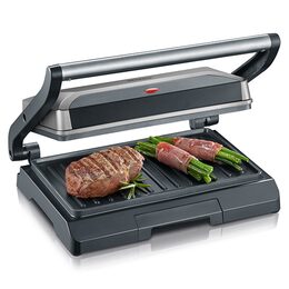 Gril Severin, KG 2394, kompaktní, multifunkční, 800 W, šedo-černý
