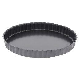 Forma na koláč de Buyer, 4706.32, kulatá, vroubkovaná, odnímatelné dno, železný
materiál, průměr 32 cm
