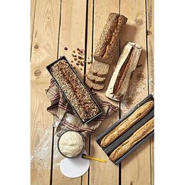 Forma na pečení de Buyer, 4716.30, bochníková, zahnuté hrany, železo s
nepřilnavým povrchem, nedeformovatelná, vodotěsná, 30 x 10,8 cm