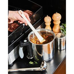 Špachtle de Buyer, 4745.25, polyglass, tepelně odolná +220 °C, lem na konci
rukojeti