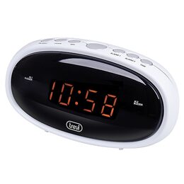 DIGITAL ALARM CLOCK, bílý