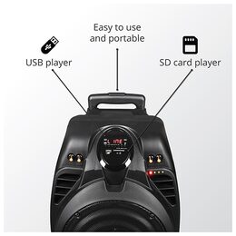 Reproduktor AKAI, SS023A-X10, přenosný, bluetooth, dálkové ovládaní, bezdrátový