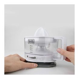 Citrusovač Black+Decker, BXCJ25E, lis na citrusové plody, 350 ml, bílý, 25 W