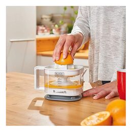 Citrusovač Black+Decker, BXCJ25E, lis na citrusové plody, 350 ml, bílý, 25 W
