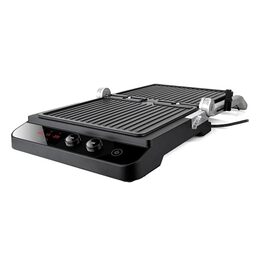 Gril Black+Decker, BXGR2000E, kontaktní, 2 termostaty, dual-zone, LCD displej,